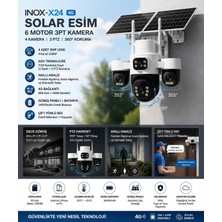INOX-X24 4g Solar Esim 6 Motor 3pt 1 Sabit Kamera