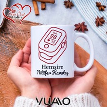 Vuao Hemşire Özel Isimli Yazılı Kupa Bardak, Kişiye Özel Baskılı Kupa Bardağı - Hemşire Isme Özel Hediye Kupa - Hemşireler Günü Hediyesi Isim Yazılı - Çift Taraflı Baskılı Sağlık Çalışanı Meslek Kupaları