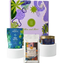 Mim And More Babalar Günü Hediye Kutusu - Damla Sakızlı Türk Kahvesi, Breakfast Blend Filtre Kahve, Blue Matcha Doypack Hediye Kutusu
