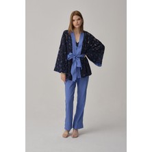 Pierre Cardin Vegan Ipek Kimonolu Kadın Pijama Takımı - LX.25231