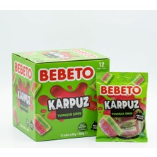 Bebeto Karpuz Yumuşak Şeker Jelibon 80 G  12 Adet