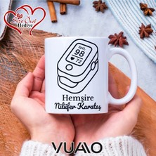 Vuao Hemşire Özel Isimli Yazılı Kupa Bardak, Kişiye Özel Baskılı Kupa Bardağı - Hemşire Isme Özel Hediye Kupa - Hemşireler Günü Hediyesi Isim Yazılı - Çift Taraflı Baskılı Sağlık Çalışanı Meslek Kupaları