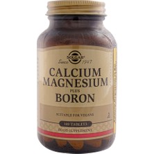 Solgar Calcium Magnesium Plus Boron 100 Tablet Amerika Menşeli Vitamin ve Mineral Takviyesi