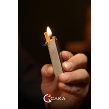 UltraMint El Yapımı Pirinç Benzinli Çakmak, Modern ve Şık Tasarım