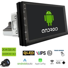 Megavox MGX-703 Android Tek Dın 7 Inç 2+32GB Bt/usb/gps/radyo/ıps Ekran/geri Görüş Kamerası
