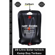 Carlburn #sutorbası Portatif Güneş Enerjili Pvc Outdoor Su Çantası 20 Litre Solar Isıtıcılı Kamp Duş Torbası