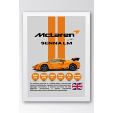 E2 Nova Mclaren Senna Lm Tablo - Teknik Özellikli Hiper Araba Poster - Çerçeveli Duvar Dekoru