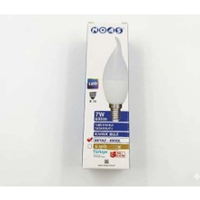 Noas 7W E14 Kıvrık Buji LED Ampul Beyaz