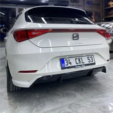 Tuning Vadisi Seat Leon Mk4 Arka Difüzör (Plastik) Piano Black 2021 ve Üzeri