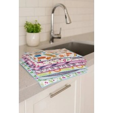EstoreBox 3 Adet Mikrofiber Kurutma Bulaşık Altlığı