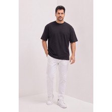 Altınyıldız Classics Pamuklu Nefes Alan Terletmez Oversize Fit Rahat Kesim Bisiklet Yaka Tişört