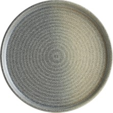 Bonna Porselen Bonna Hornfels Ripple 16 cm Düz Tabak 6 lı