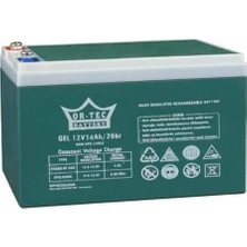 Or-Tec Ortec 12V 14AH Elektrikli Bisiklet Jel Akü AGM Özellikli Uzun Ömürlü Güç Kaynağı