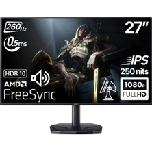 Acer Nitro KG270W5BMIIPX 27" 260Hz 0.5ms Zeroframe IPS Fhd mm Amd Freesync HDR10 Srgb Gaming Monitör