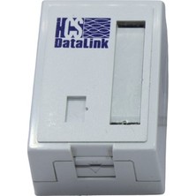 HCS Officebox Tek Portlu Sıva Üstü Boş Priz Kutusu (5 Adet)
