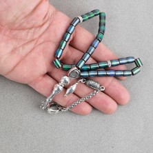 Lapisdo Isıya Göre Renk Değiştiren Orijinal His Taşı Metal Imameli Fıçı Kesim 7X9MM Tesbih