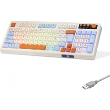 Marsilyan Multimedya Gaming Klavye Rgb 104 Tuş Beyaz G519X