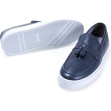 Vantaggio Shoes Tassel  %100 Hakiki Deri Erkek Loafer Ayakkabı, Günlük Casual Ayakkabı
