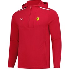 Puma Men's Dark Red Scuderia Ferrari F1 Hoodie