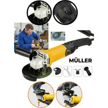 Pro Müller Alman Powerfull 4000 Çelik Şanzıman 6 Kademe Devir Ayarlı Orta Boy Taşlama ve Kesim Makinesi
