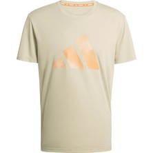 Adidas Erkek  Kahverengi  T-Shirt Run Ess Bl T M KC4274