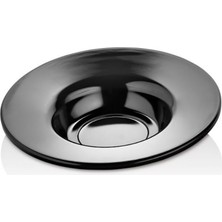 Formel Soft Thermo Melamin 11 cm Siyah Çay Tabağı Kırılmaz 12 Li