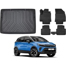 Ko Kaliteoto Opel Crossland 2020 Model 4d Üst Bagaj Havuzu+Paspas Seti Eva Serisi