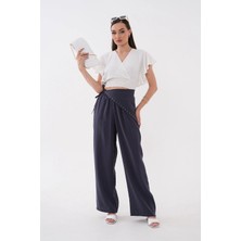 Mega Life Yandan Eşarp Model Modal Dokuma Pantolon