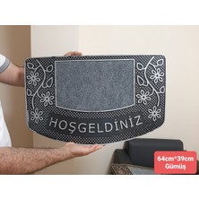 Bir Sürü Eşya Pak Market Kapı Önü Bina Önü Giriş Paspası Daire Giriş Kapısı Balkon Kapısı Paspası- Gümüş 64 cm x 39 cm