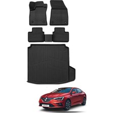 Ko Kaliteoto Renault Megane 4 Sedan Sağ Cep 2020 Model 4d Bagaj Havuzu+Paspas Seti Prox Serisi