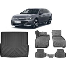 Ko Kaliteoto Volkswagen Passat B9 Variant 2025 Model 4d Alt Bagaj Havuzu+Paspas Seti Rice Serisi