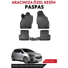 Ko Kaliteoto Opel Corsa E 2018 Model Araca Özel Havuzlu Paspas Takım