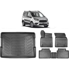 Ko Kaliteoto Ford Tourneo Courier 2023 Model 4d Bagaj Havuzu+Paspas Seti Rice Serisi