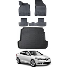 Ko Kaliteoto Renault Fluence 2016 Model Havuzlu Paspas ve Bagaj Havuzu Bagaj Paspası