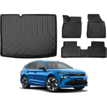 Ko Kaliteoto Skoda Enyaq 2025 Model 4d Sabit Zemin Alt Bagaj Havuzu+Paspas Seti Eva Serisi