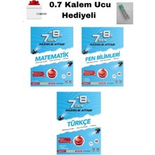 Nartest 7 Den 8 E Matematik, Fen ve Türkçe Lgs Hazırlık Kitabı + 0.7 Kalem Ucu Hediyeli