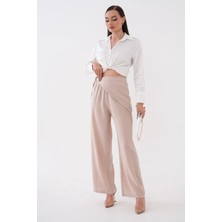 Mega Life Yandan Eşarp Model Modal Dokuma Pantolon