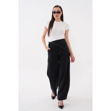Mega Life Yandan Eşarp Model Modal Dokuma Pantolon