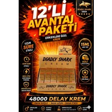 Chase Deadly Shark 48000 Erkek Bakım Kremi 12'li Avantaj Paketi 15 ml x 12 Adet | Vitamin E Içerikli | Orijinal Ürün