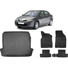 Ko Kaliteoto Renault Megane 2 Sedan 2009 Model 4d Bagaj Havuzu+Paspas Seti Rice Serisi
