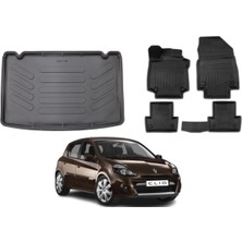 Ko Kaliteoto Renault Clio 3 Hatchback 2008 Model 4d Kancalı Bagaj Havuzu+Paspas Seti Eva Serisi