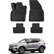 Ko Kaliteoto Volvo XC40 Recharge 2020 Uyumlu Model Araca Özel Siyah Paspas Takım