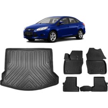 Ko Kaliteoto Ford Focus 3 Sedan 2015 Model 4d Bagaj Havuzu+Paspas Seti Rice Serisi