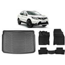 Ko Kaliteoto Nissan Qashqai 2015 Model 4d Üst Bagaj Havuzu+Paspas Seti Rice Serisi