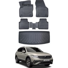 Ko Kaliteoto Volkswagen Tiguan All Space 7 Koltuk 2017-2018-2019 Model Bagaj Havuzu+Paspas Seti