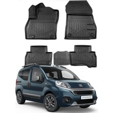 Ko Kaliteoto Fiat Fiorino 2007-2008-2009-2010-2011-2012-2013 Uyumlu Model Araca Özel Siyah Paspas Takım