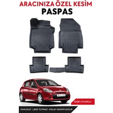 Ko Kaliteoto Renault Clio 3 Hatchback 2012 Model Araca Özel Havuzlu Paspas Takım