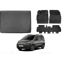 Ko Kaliteoto Fiat Doblo 2025 Model Koltuk Bagaj Arası Demir Var 4d Bagaj Havuzu+Paspas Seti Eva Serisi