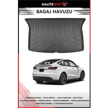 Ko Kaliteoto Tesla Model Y 2019-2024 Sonrası 4d Bagaj Havuzu Araca Özel Birebir Uyumlu Kokusuz
