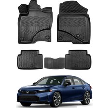 Ko Kaliteoto Honda Civic Sedan 2025 Uyumlu Model Araca Özel Siyah Paspas Takım